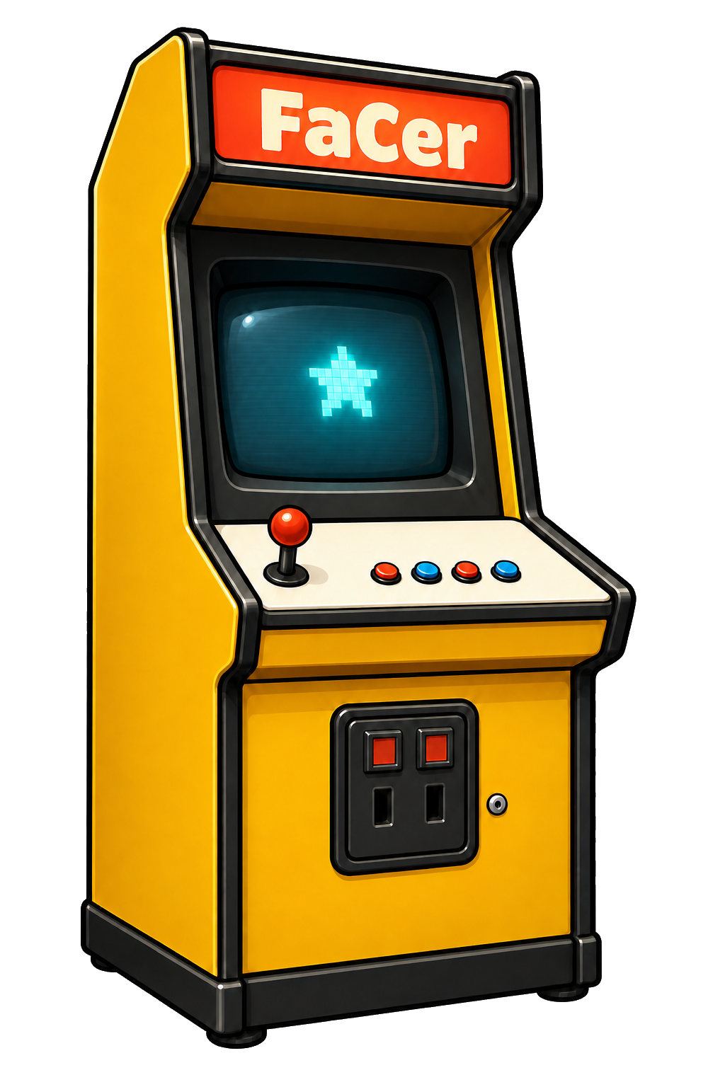Retro arcade cabinet